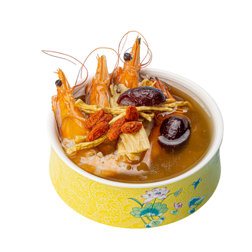 Chinese specialty colorful mushroom soup